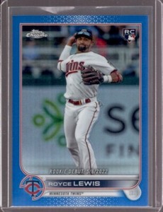 ROYCE LEWIS 2022 Topps Chrome Update #USC79 Blue Refractor Rookie RC #119/199