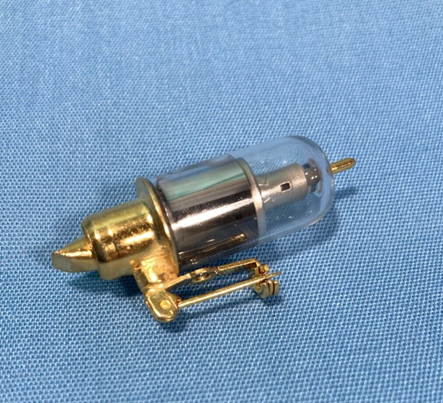 Vintage Herren Schmuck Unikat Krawattennadel/Anstecknadel, TV Radio Vakuumröhre, goldfarben