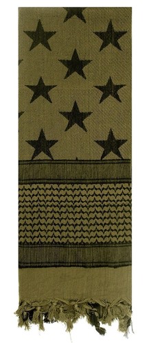 Elige bufanda Keffiyeh árabe desierto Shemagh blanca y azul OD o roja - Imagen 14 de 27