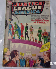 JUSTICE LEAGUE AMERICA #19 1963 GD+ JLA EXILED WHY??? ICONIC DC TEAM