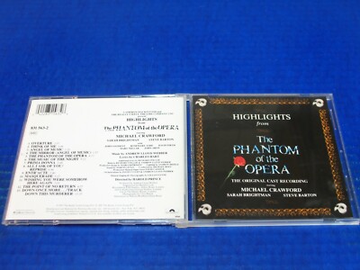 Highlights From The Phantom Of The Opera - Original Cast Recording - 1987 CD