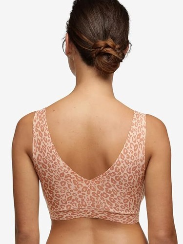 CHANTELLE 16A1 Soft Stretch Padded Bralette NEUTRAL LEOPARD ~ XS/S ~ NWT $62 - Picture 2 of 8