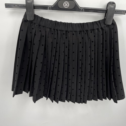 BONPOINT Paris Girl's Elastic Waist Polka Dot Black JAISY SKIRT Youth Size 16Y - Picture 7 of 11