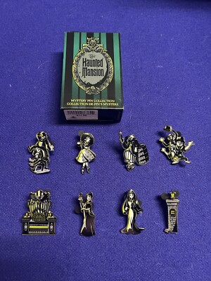 Disney Parks Haunted Mansion 2020 Mystery Pins Complete Set of 8