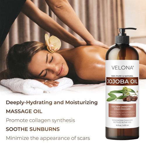 Velona Jojobaöl 4 flüssige Unzen - 1 Gal 100 % rein & natürlich golden unraffiniert kaltgepresst - Bild 23 von 55