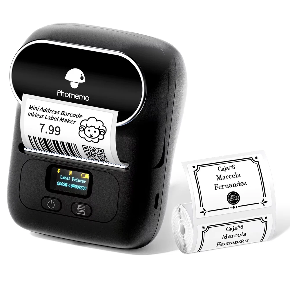 Phomemo M110 Barcode Label Printer for Address Tags and Lot Labeling