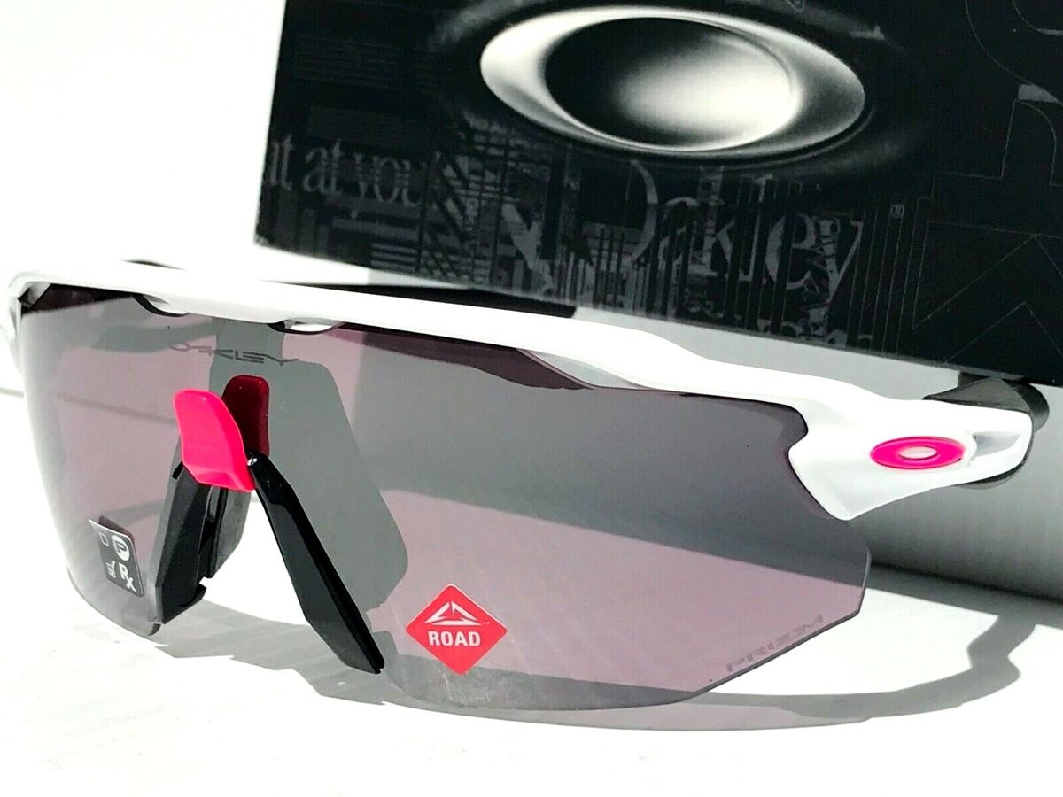 Oakley RADAR EV ADVANCER Polished White Pink PRIZM Road Black Sunglass 9442-04 Oakley RADAR EV ADVANCER Polished White Pink PRIZM Road Black Sunglass 9442-04
