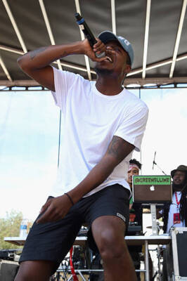 Rapper Mick Jenkins performs on stage during 2015 Budweiser Made i - Old Photo 3