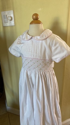 EdgeHill Collection Smocked White Dress Girls Size 6 - Picture 8 of 8
