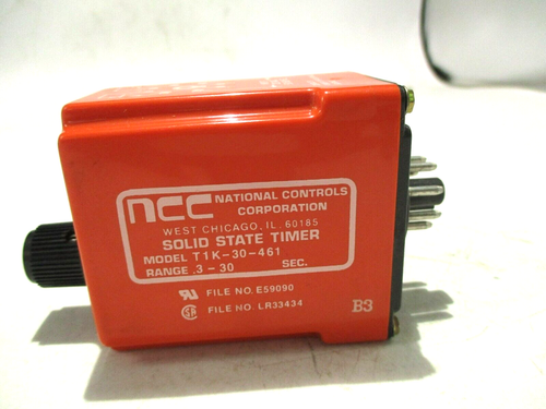 NEW NCC T1K-30-461 SOLID STATE TIMER .3-30SEC - Picture 3 of 4