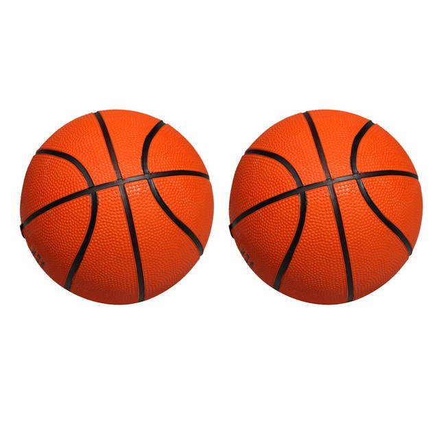 Set of 2, Mini Rubber Basketball Sport Training Child Kids Toy Boy Gift