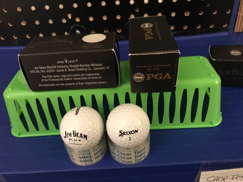 2 pack srixon golf balls Jim Beam, black logo, golf balls, 2Pac 8 balls new - Picture 2 of 4