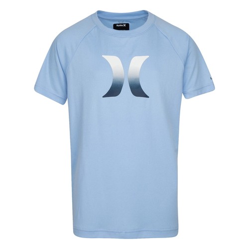 Hurley Ombre Icon UPF Top Boys XL Blue Short Sleeve Crew Neck Swimwear SRT317 - Picture 10 of 12