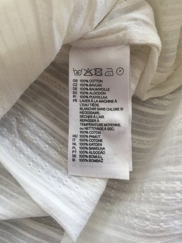 H&M MAMA MATERNITY WHITE / CREAM BLOUSE / TUNIC SIZE M - Picture 5 of 10