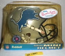 Riddell Detroit Lions Authentic Mini Revolution Helmet No Card Used w/ Box