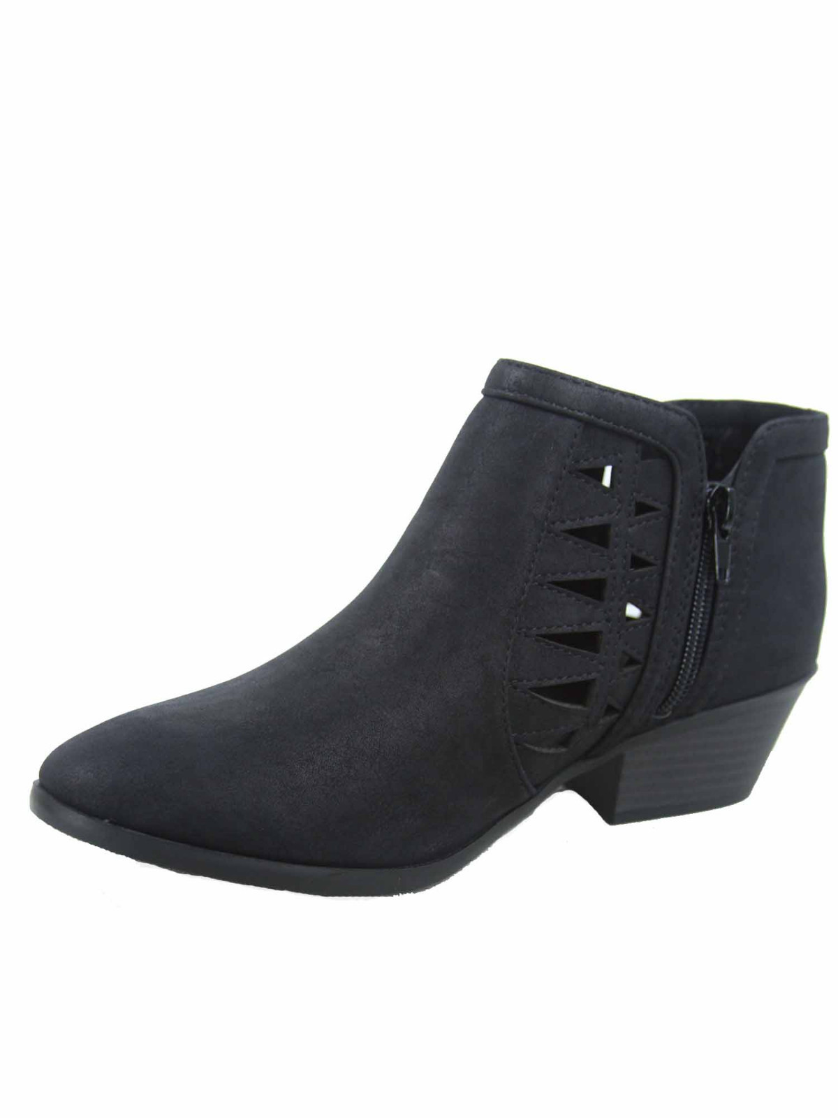 Women's Fashion Zip Chunky Low Heel Ankle Booties Shoes Size 5.5 - 11 ...