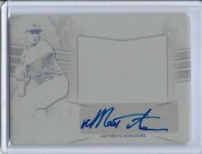 2019 Leaf Trinity MATTHEW ALLAN Signature Black Print Plate Auto RC 1/1 Mets