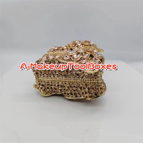 Crystal Butterfly Shape Party Evening Wedding Bridal Clutch Bag Minaudiere C200 - Picture 6 of 23