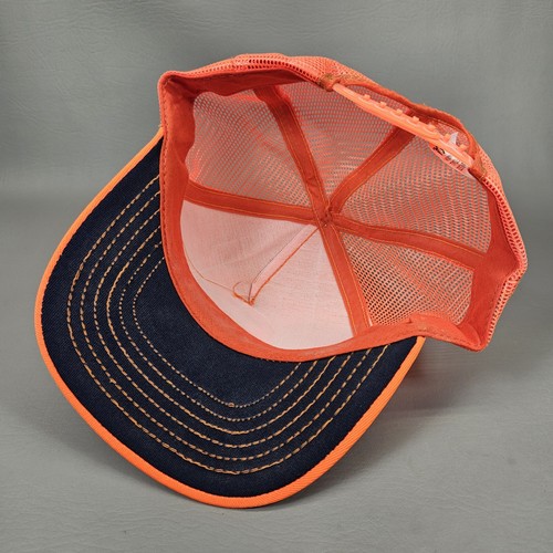 Vintage Tide Racing Hat Snapback Team Nascar Trucker Mesh Racing Cap Orange - Picture 8 of 11