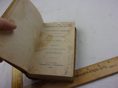 The Geography of the Heavens 1836 Celestial Atlas book Astronomy Thomas Dick - Imagen 6 de 13