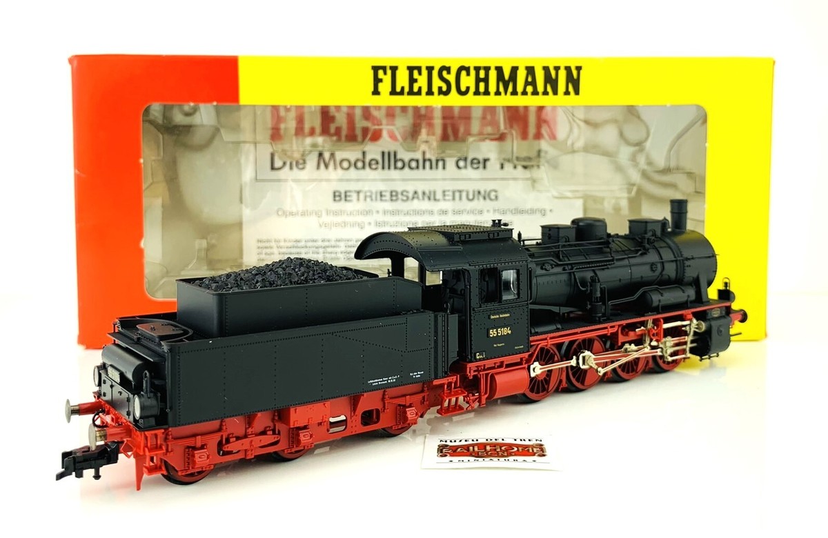 MD11 - Fleischmann 4155 - Steam Locomotive Dr Br 55 5184 - Top | eBay