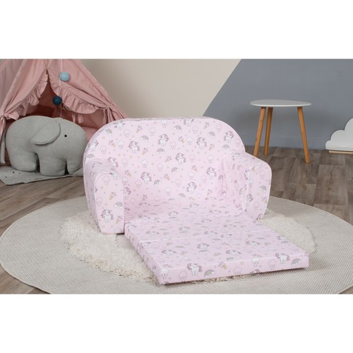 DELSIT Kleinkind Couch & Kinder Sofa - European Made 2in1 Flip Open Doppelschaum Sofa  - Bild 48 von 91