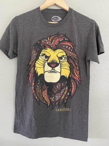 Disney The Lion King Adult Small T-Shirt - Stylistic Serious Simba Face EUC