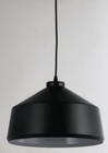 JL Styles Inc JLS10301 Beaut Single Light 14" Wide Pendant - Black Metal Shade