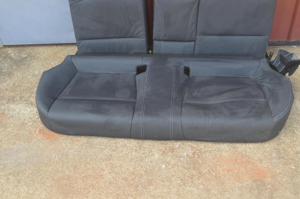 BMW X4 2015-2018 asiento trasero asiento inferior y superior cuero negro montaje OEM Foto 3 de 4