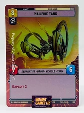Star Wars Unlimited Hailfire Tank #496 Hyperspace Foil Twilight of the Republic