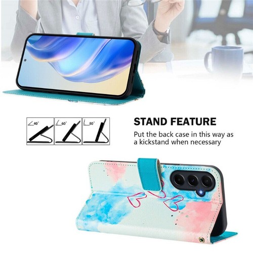For Samsung A16 A36 A56 A15 A35 A55 A14 Printed Leather Wallet Flip Stand Cover - Picture 71 of 72