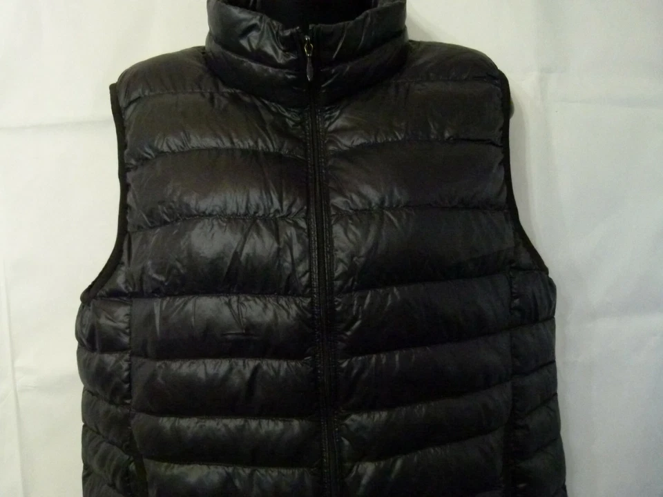 Uniqlo подростков девочек жилет пуховик выстеганная перо вниз черный размер 4 S - Изображение 2 из 4