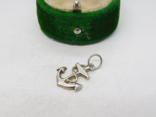 Sterling Silver Anchor of Hope Charm Pendant Vintage c1970