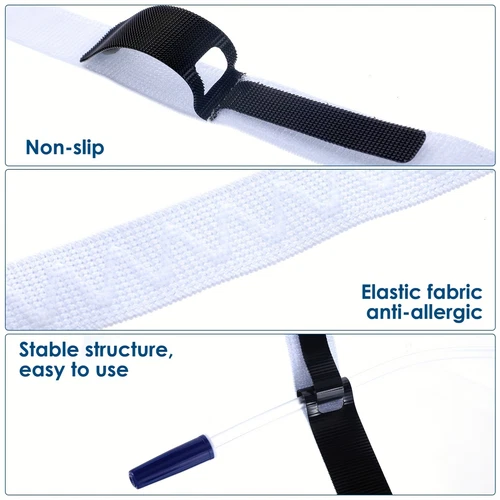 10x Catheter Leg Bag 1000ml Urinary Drainage,2Pcs Catheter Holder Strap Non-Slip - Picture 7 of 16