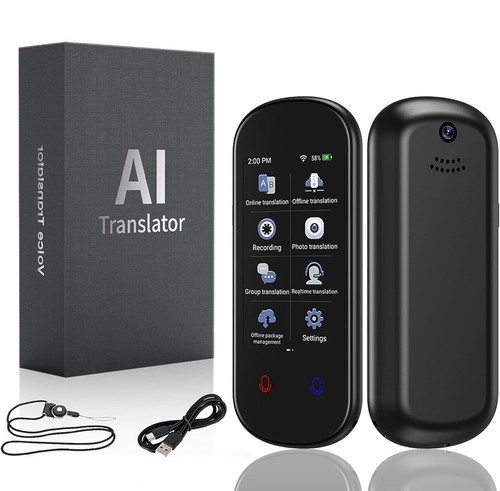 Language Ai Translator Device 139 Languages Two-Way Inst Voice Photo Translation