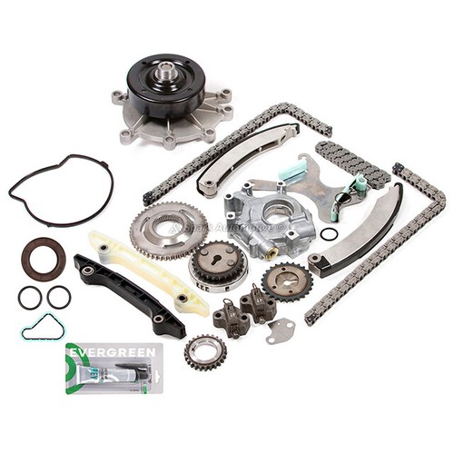 Kit de cadena de distribución bomba de aceite de agua apta 04-07 Dodge Durango Dakota Jeep Liberty 3.7 - Imagen 2 de 12