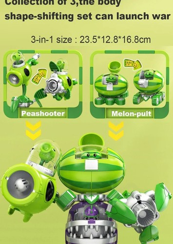 Plant vs Zombies Mecha Fighter ROBOT Toy PVC Action Figure Set Boys Gifts NEW - Picture 13 of 25