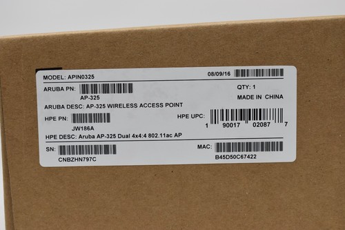 Aruba APIN0325 AP-325 Wireless Access Point JW186A NEW - Picture 3 of 6