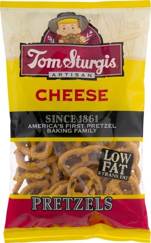 Tom Sturgis Artisan Cheese Pretzels 7.5 oz. Bag (3 Bags)