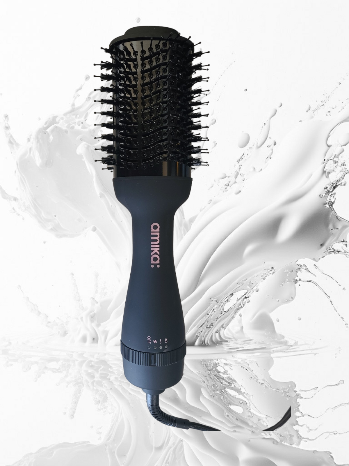 Amika Hair Blow Dryer Brush Round Brush & Dryer 2 in 1 New 840117801325