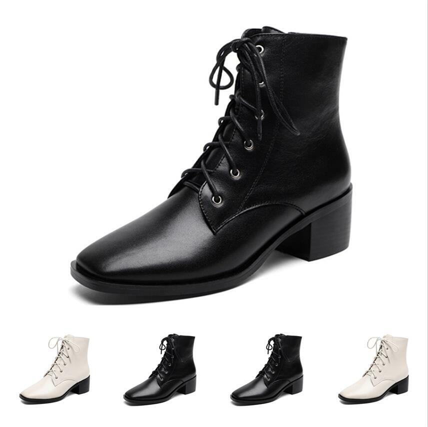 Damenschuhe Schnürer 44-48 Blockabsatz Stiefeletten Knöchel Reißverschluß Eckig Damenschuhe Schnürer 44-48 Blockabsatz Stiefeletten Knöchel Reißverschluß Eckig