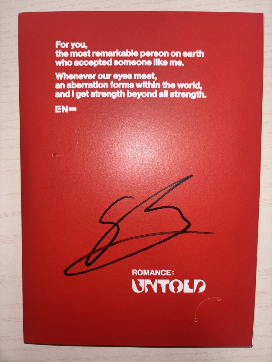 ENHYPEN [ROMANCE : UNTOLD] JAKE Autographed Signed Album Weverse