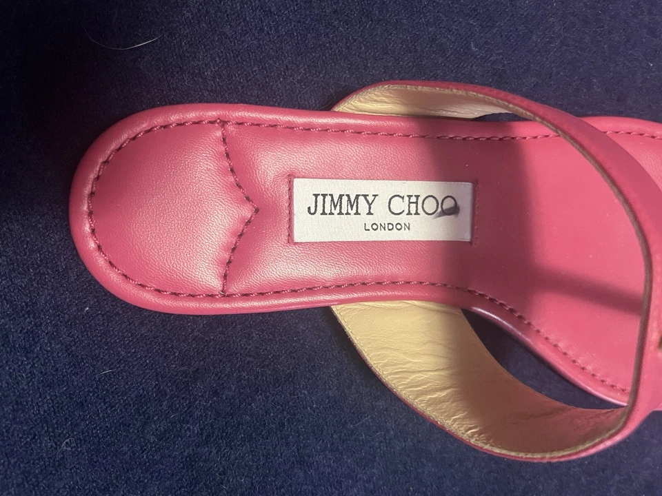 Chanclas de cuero Jimmy Choo talla 39 nuevas sin caja Foto 2 de 4