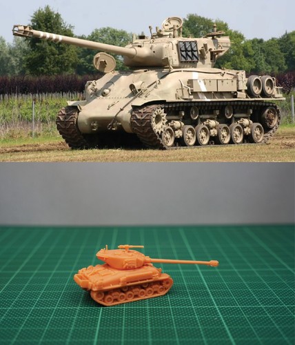 1/144 IDF M-51 Super Sherman Main Battle Tank (fine detail) Resin Kit - 第 3/3 張圖片
