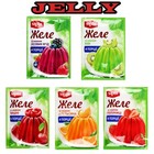 Dry Jelly Powder Puddings Dessert Mixes Jellies Assorted Flavor Home Cooking 2pc