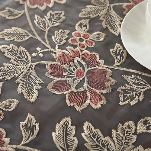 Table Cover Round Rectangular Tablecloth Luxury Coffee Table Cloths - Imagen 16 de 26