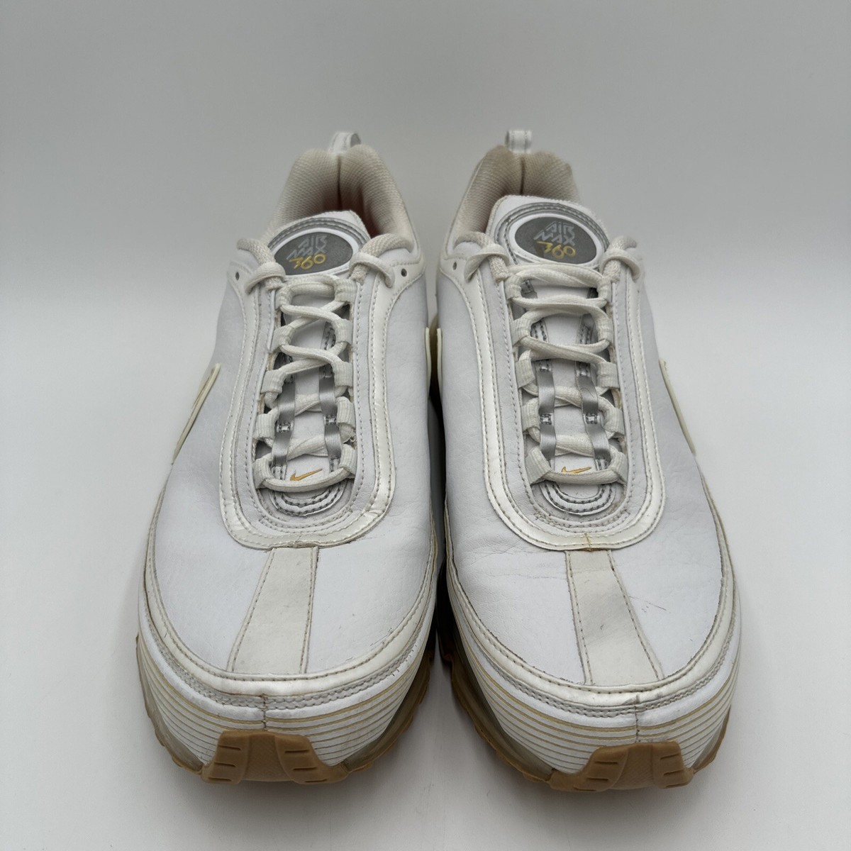 Nike Air Max 360 II White Metallic Gold 2007 Size 12 Used Nike Air Max 360 II White Metallic Gold 2007 Size 12 Used