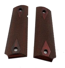 Colt 1911 Grips Brown Double Diamond. (No Hardware)