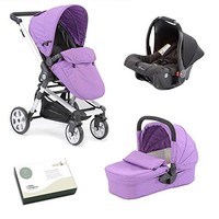 Beep Twist Travel System 3 In 1 Prams With Car Seat Violet Beep Twist Travel System 3 In 1 Prams With Car Seat Violet