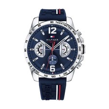 Herrenuhr TOMMY HILFIGER DECKER 1791476 Multifunktion Silikon Blau